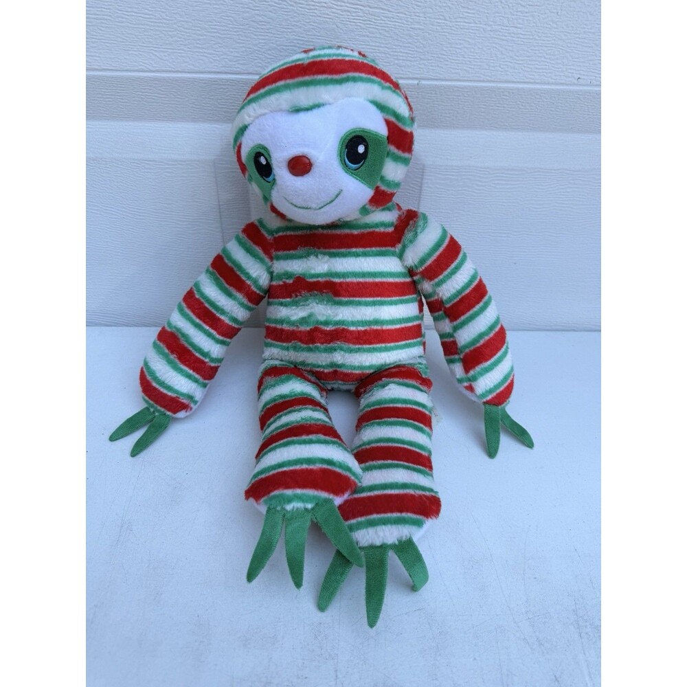 BUILD A BEAR 2019 Peppermint Sloth 18" Plush Christmas BABW
